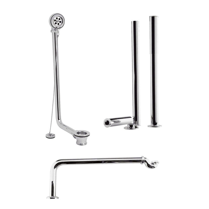 Hudson Reed Old London Roll Top Bath Pack in Chrome - Premium Taps