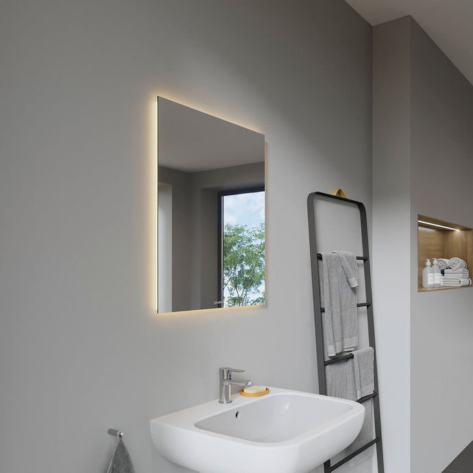 Duravit Best 600mm Mirror with 4-Sided LED Lighting - LM7825D00000000 - Premium Taps