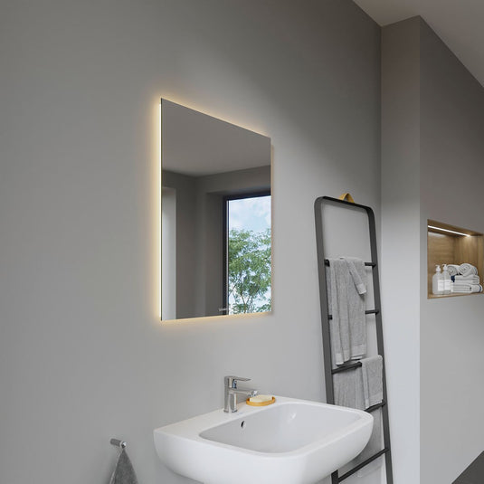 Duravit Best 600mm Mirror with 4-Sided LED Lighting - LM7825D00000000 - Premium Taps