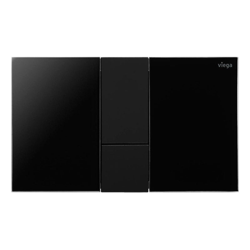 Load image into Gallery viewer, Viega Visign for Style 24 WC Flush Plate for Prevista in Polished Black and Matt Black - 773311 - Premium Taps
