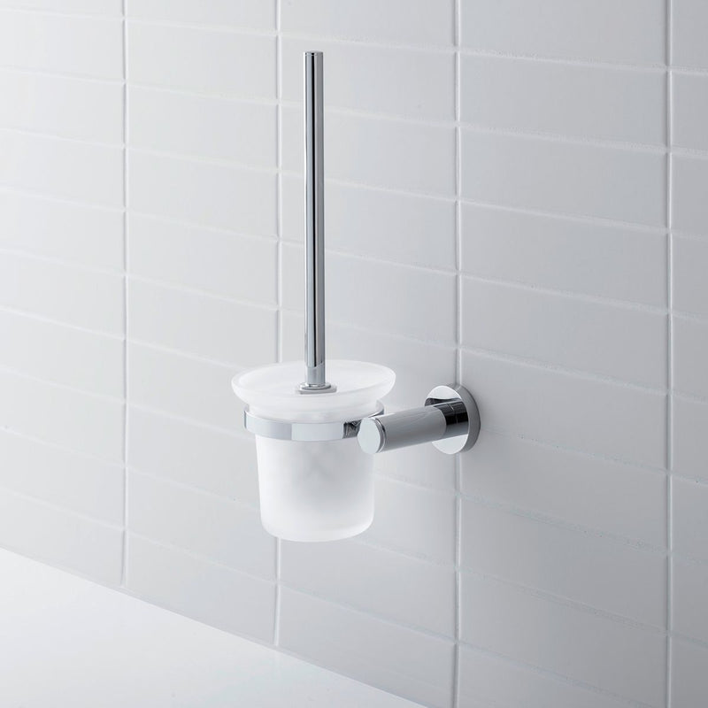 Load image into Gallery viewer, Duravit D-Code Toilet Brush Set in Chrome - 0099271000 - Premium Taps
