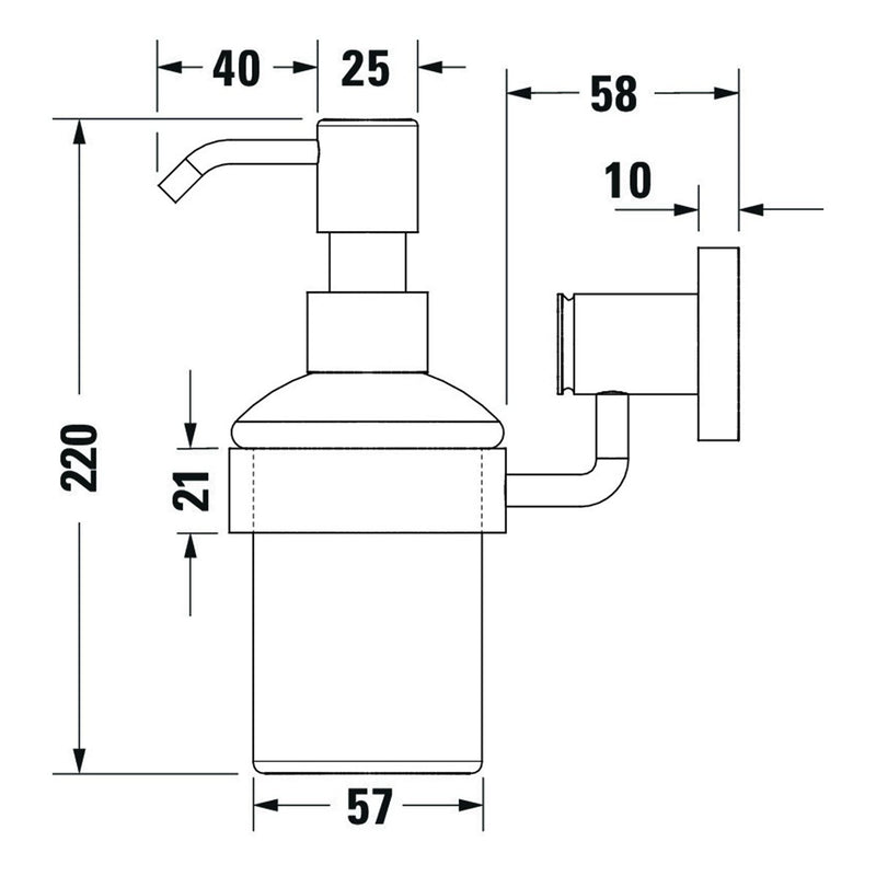 Load image into Gallery viewer, Duravit D-Code Soap Dispenser in Chrome - 0099161000 - Premium Taps
