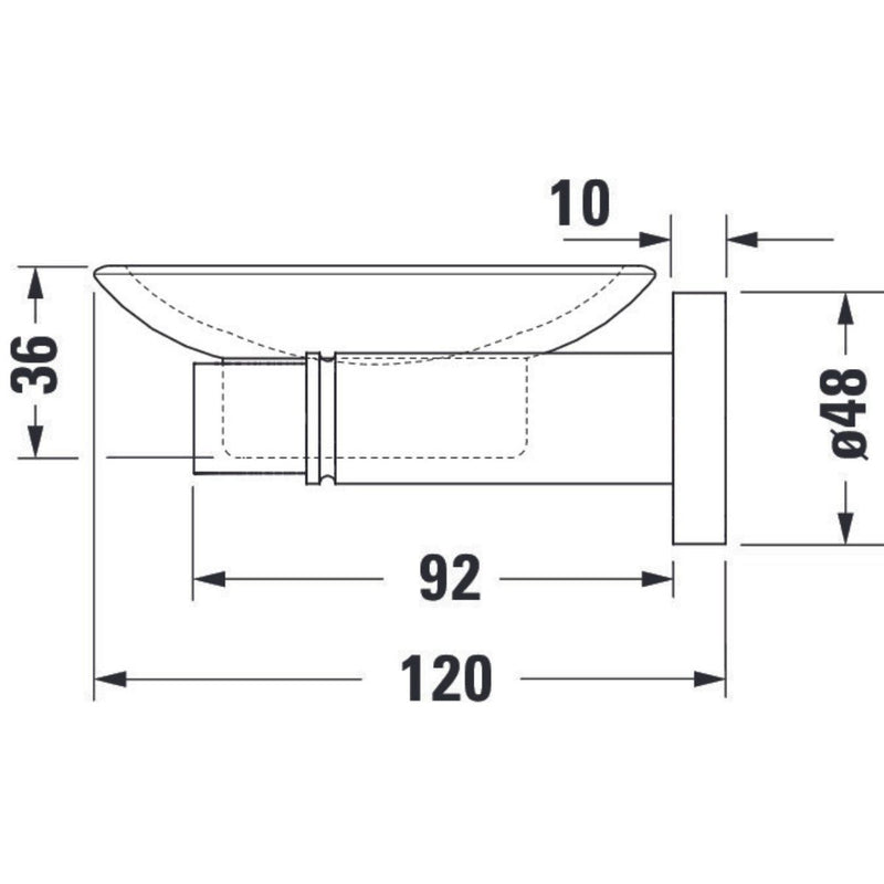 Load image into Gallery viewer, Duravit D-Code Left Hand Soap Dish in Chrome - 0099171000 - Premium Taps
