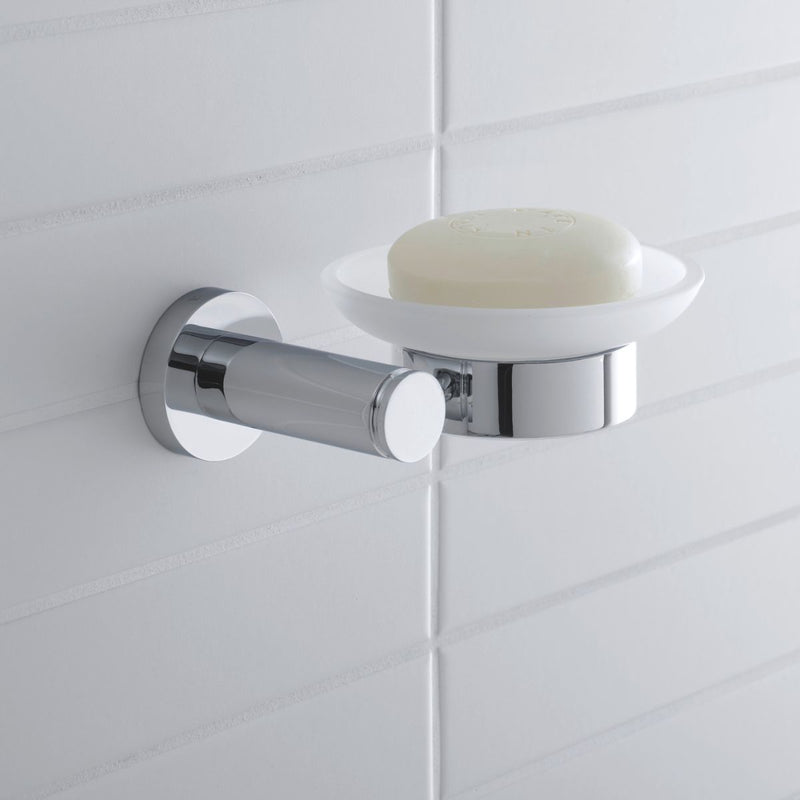 Load image into Gallery viewer, Duravit D-Code Right Hand Soap Dish in Chrome - 0099181000 - Premium Taps
