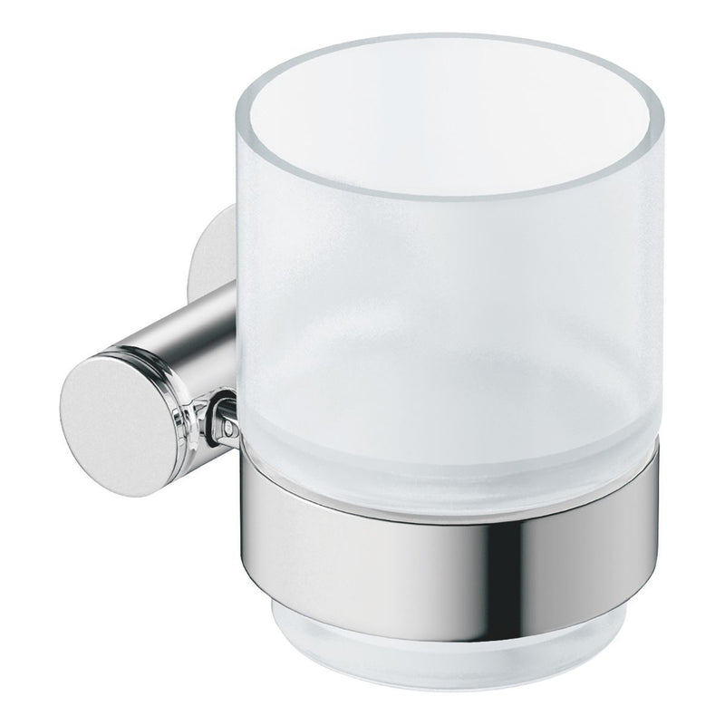 Load image into Gallery viewer, Duravit D-Code Right Hand Toothbrush Tumbler in Chrome - 0099201000 - Premium Taps
