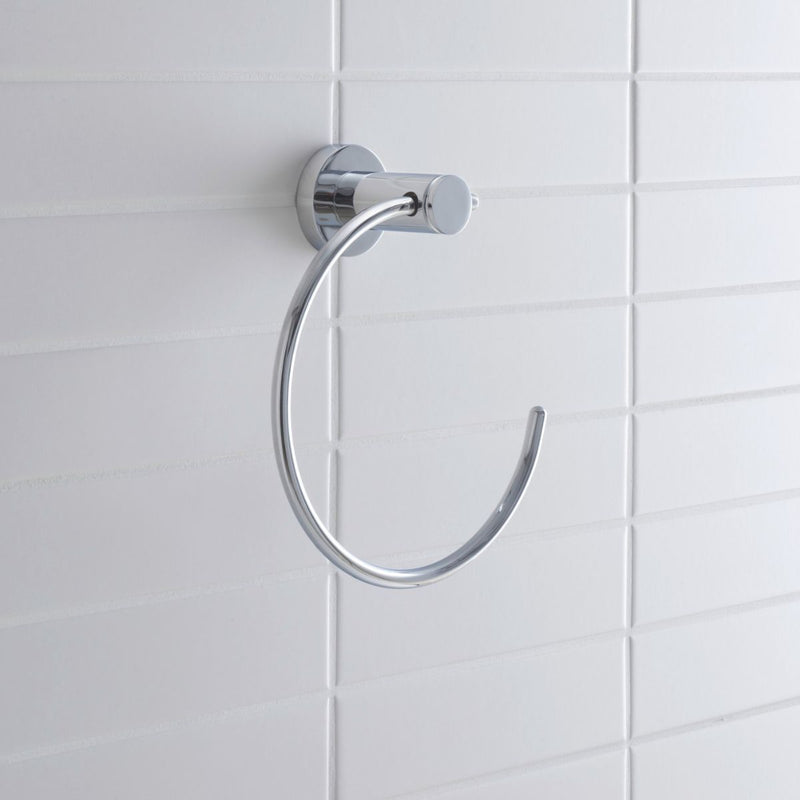 Load image into Gallery viewer, Duravit D-Code Towel Ring in Chrome - 0099211000 - Premium Taps
