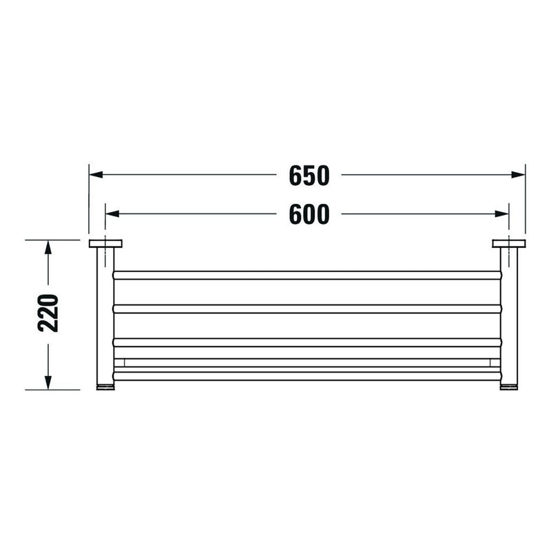 Load image into Gallery viewer, Duravit D-Code Towel Shelf in Chrome - 0099251000 - Premium Taps
