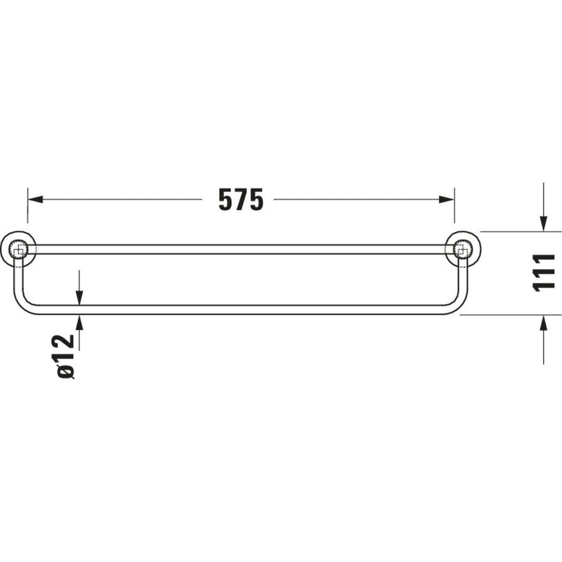 Load image into Gallery viewer, Duravit D-Code Towel Shelf in Chrome - 0099251000 - Premium Taps
