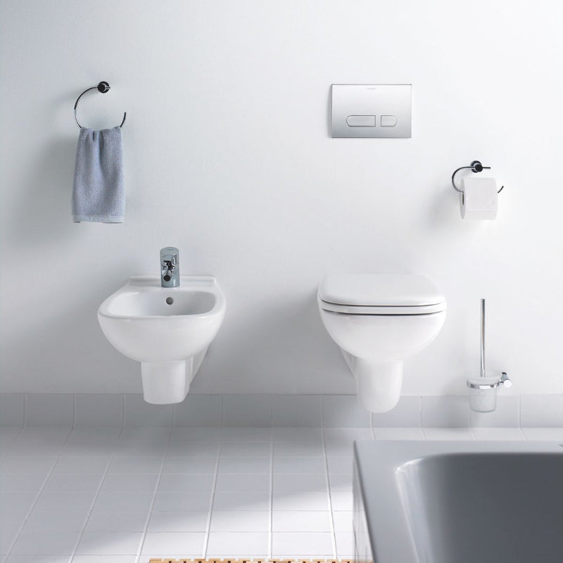 Load image into Gallery viewer, Duravit D-Code Toilet Brush Set in Chrome - 0099271000 - Premium Taps
