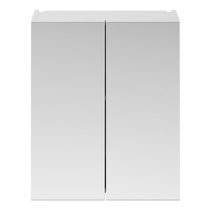 Load image into Gallery viewer, Nuie Arno 600mm Wall Mounted Mirror Cabinet in White - Premium Taps
