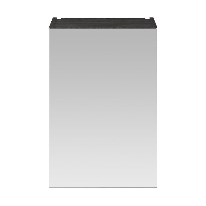 Nuie Athena 450mm 1 Door Mirror Cabinet in Black - Premium Taps