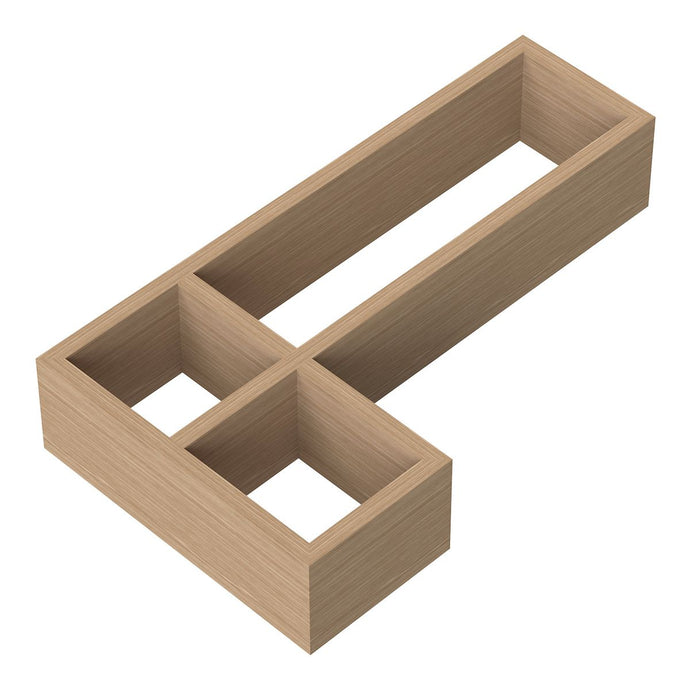 Nuie Lunar L-Shaped Bamboo Drawer Organiser - Premium Taps