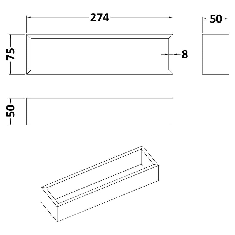 Load image into Gallery viewer, Nuie Lunar Straight Bamboo Drawer Organiser - Premium Taps
