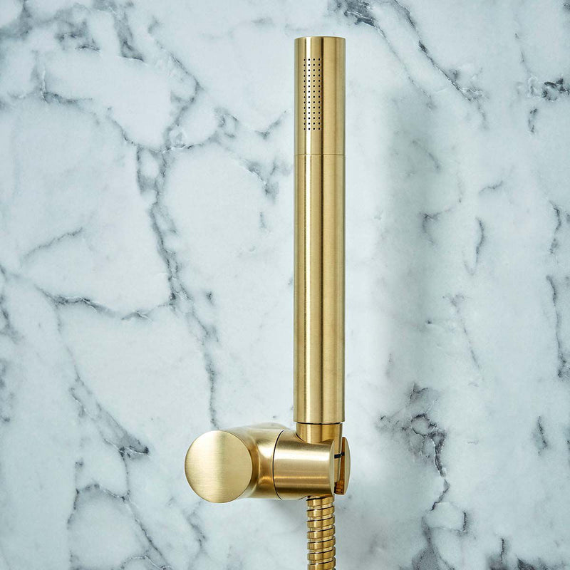 Load image into Gallery viewer, Scudo Core Bath Shower Mixer Tap in Brushed Brass - NU-012
