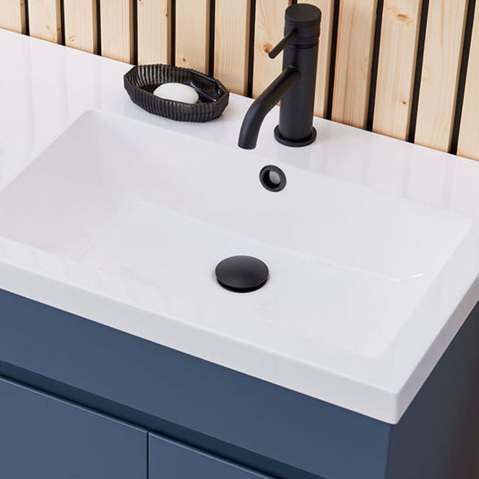 Scudo Universal Basin Waste in Black - WASTE107BL