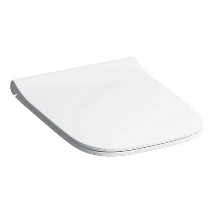 Geberit Smyle Square Replacement Slimline Soft Close Toilet Seat with Quick Release Hinges in White - 500.688.01.1 - Premium Taps