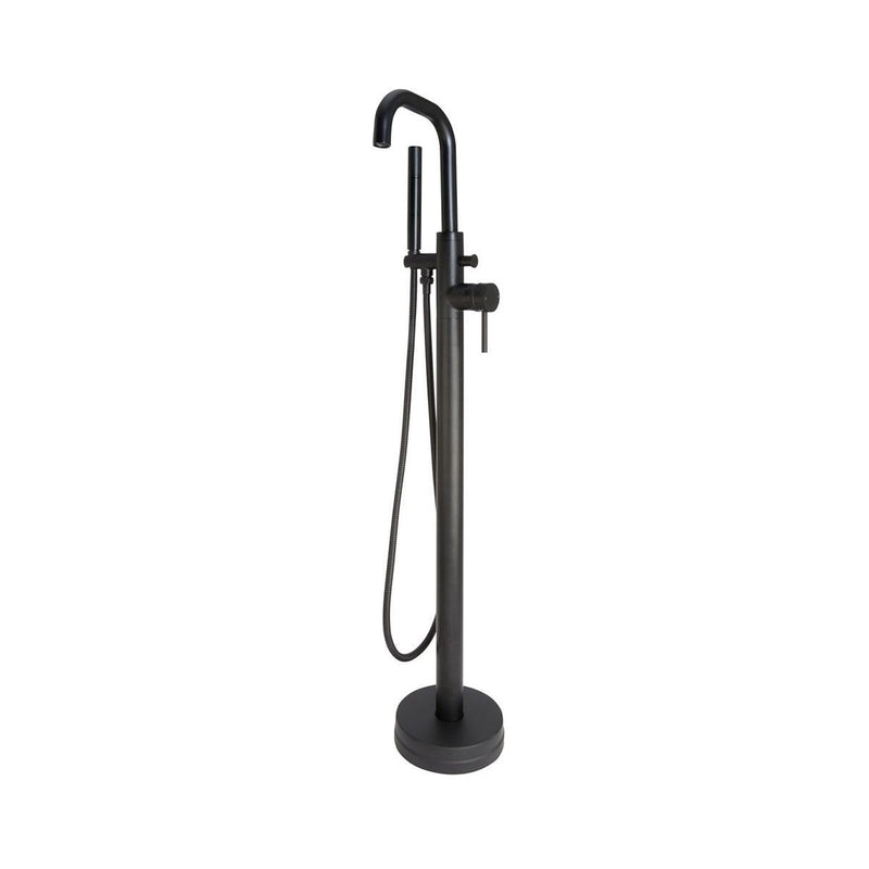 Load image into Gallery viewer, Scudo Core Freestanding Bath Shower Mixer Tap in Matt Black - NU-017
