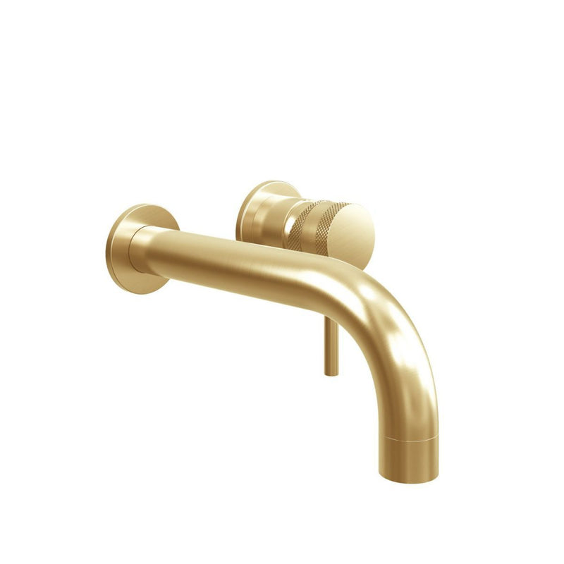 Load image into Gallery viewer, Scudo Core Wall Mounted Basin Mixer Tap in Brushed Brass - NU-015-v2
