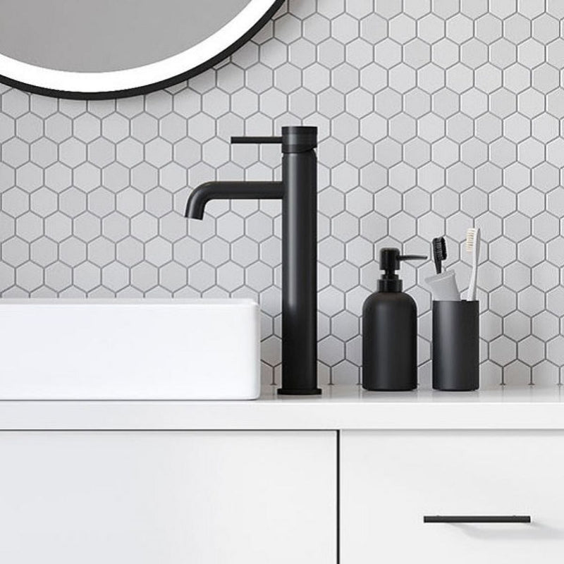 Load image into Gallery viewer, Scudo Core Mono Tall Basin Mixer Tap in Matt Black - NU-005
