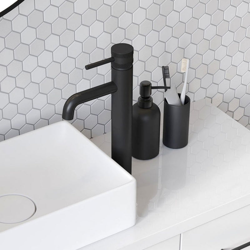 Load image into Gallery viewer, Scudo Core Mono Tall Basin Mixer Tap in Matt Black - NU-005
