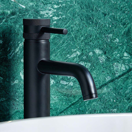 Scudo Core Mono Tall Basin Mixer Tap in Matt Black - NU-005