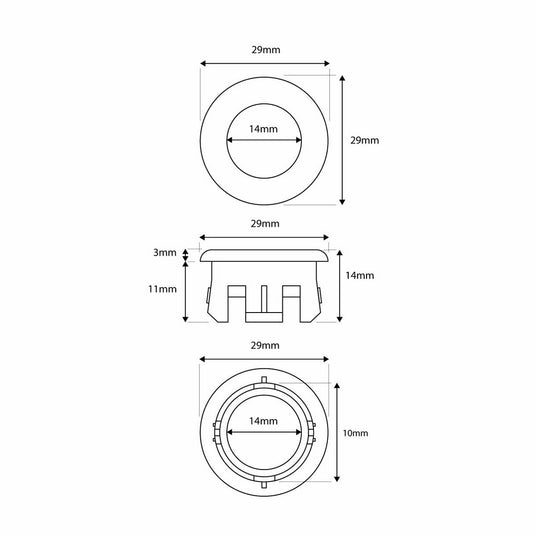 Scudo Round Basin Overflow Insert in Gunmetal