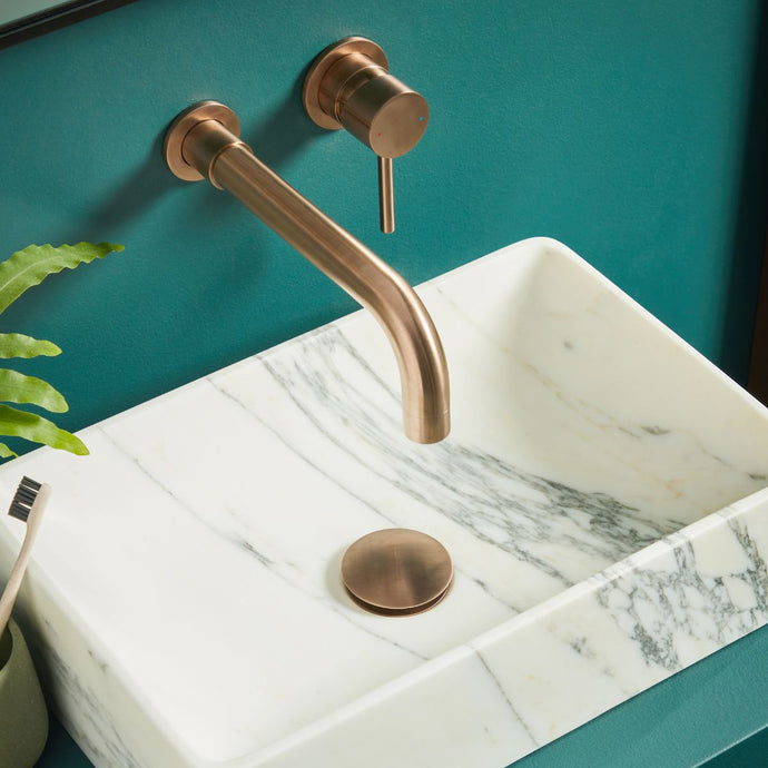 Scudo Universal Basin Waste in Brushed Bronze