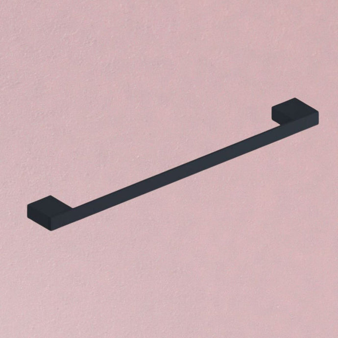 Scudo Mono Wall Mounted 450mm Towel Bar in Matt Black - MONOACC-003