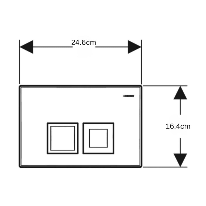 Load image into Gallery viewer, Geberit Delta 35 Dual Flush Plate in White - 115.135.11.5 - Premium Taps
