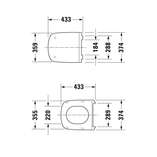 Duravit Durastyle Replacement Soft Close Toilet Seat - 0063790000 - Premium Taps