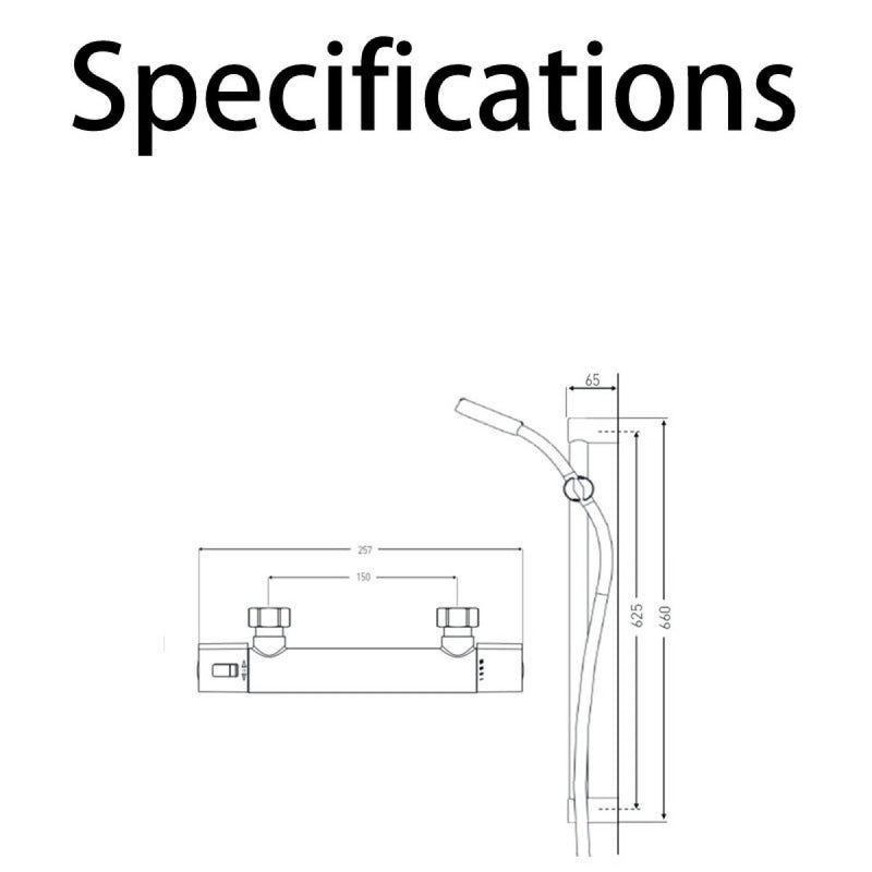 Load image into Gallery viewer, Bristan Zing Cool Touch Bar Mixer Shower Valve with Shower Kit - Premium Taps
