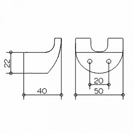 Keuco Elegance Double Towel Hook - Premium Taps