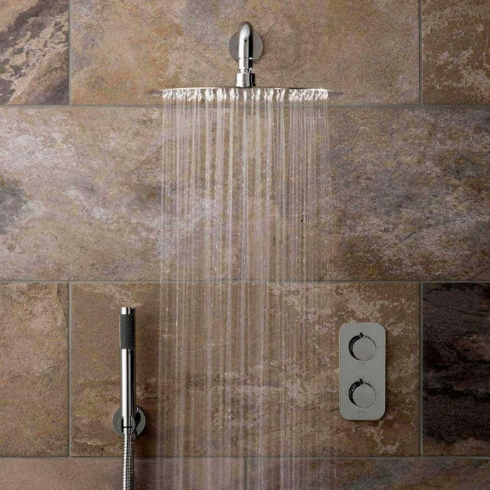 Vado Altitude Concealed Thermostatic Shower Valve with Overhead and Mini Shower Kit - Premium Taps