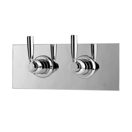 Perrin & Rowe Contemporary Thermostatic Shower Mixer with One Shut-off Valve - Premium Taps