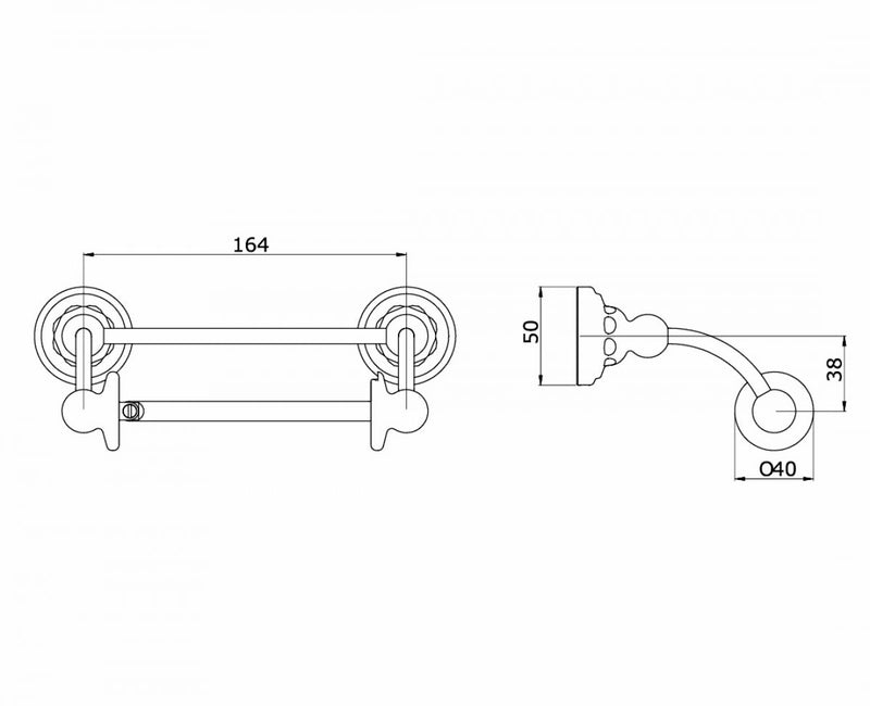 Load image into Gallery viewer, Perrin &amp; Rowe Traditional Pivot Bar Toilet Roll Holder - Premium Taps
