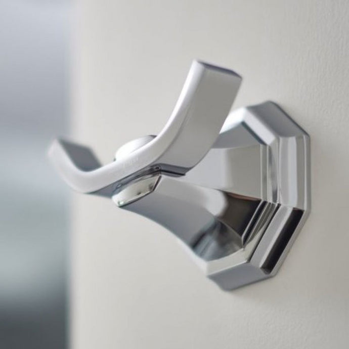 Perrin and Rowe Deco Twin Robe Hook - Premium Taps