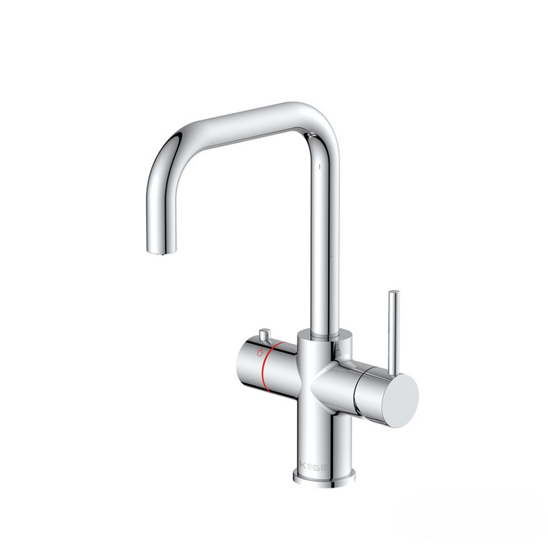 Load image into Gallery viewer, Scudo KoGE 3-in-1 Square Spout Boiling Water Tap Pack in Chrome - HOTPACK004
